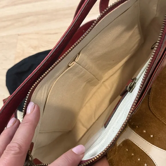 Frye Burgundy Leather Crossbody Bag - Picture 4 of 4